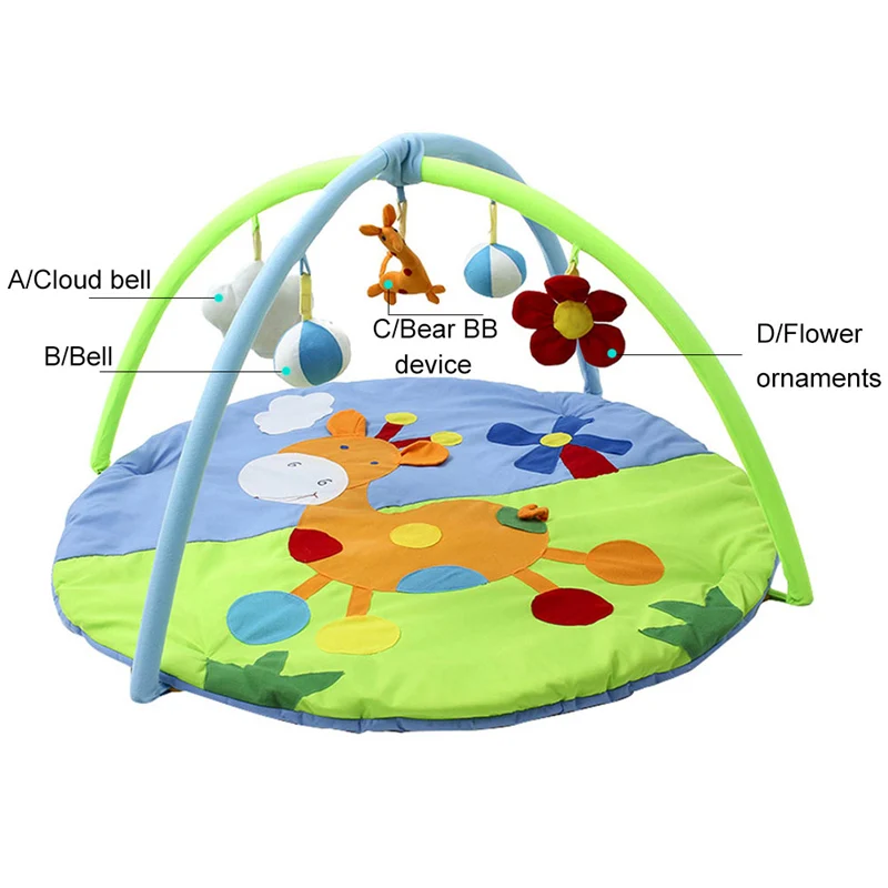 Детская игровая деятельность коврики новорожденных мультфильм Ползучая колодки Фитнес Обучение Образовательные для детей игрушки для