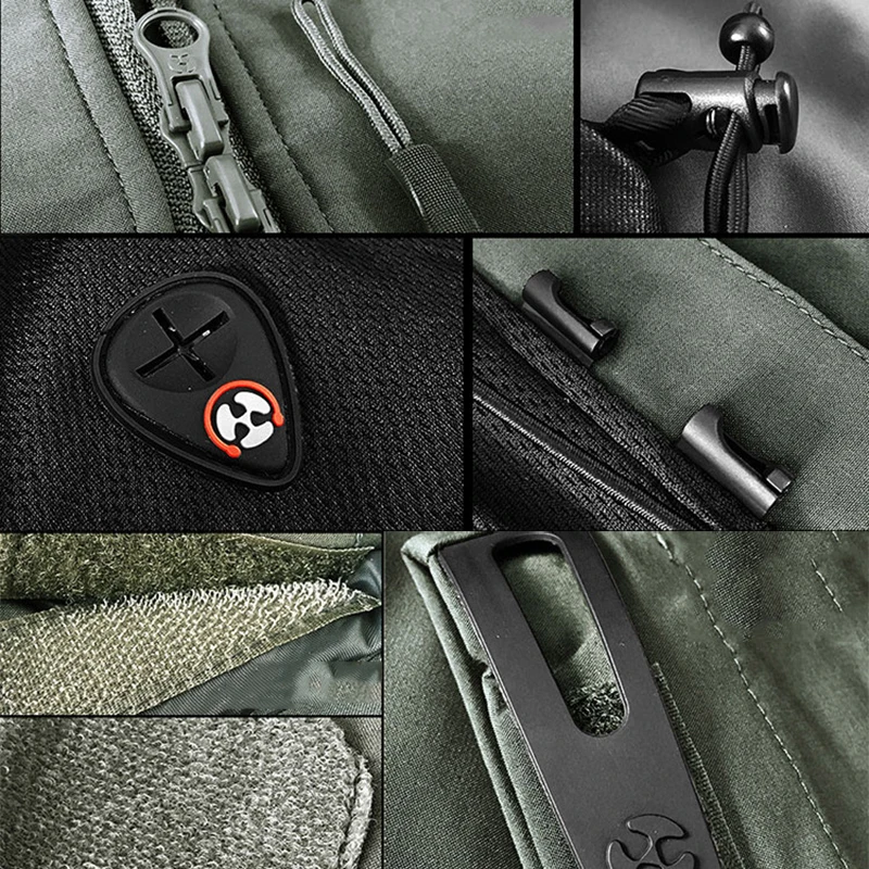 ReFire Gear Осенняя Водонепроницаемая толстовка с капюшоном Военная куртка Мужская
