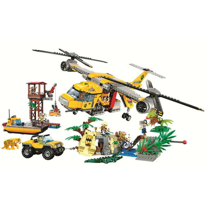 lego air drop helicopter