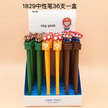 36pcs/pack new arrival gel pen Creative Stationery Cute Unisex Pen Gel Pen Roller Pen Students Prize Gift deluxe gel pen birthday gift pen