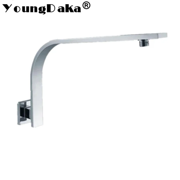 Brass Chrome Bathroom Shower Head Arm Increase Height Wall Fixed Pipe