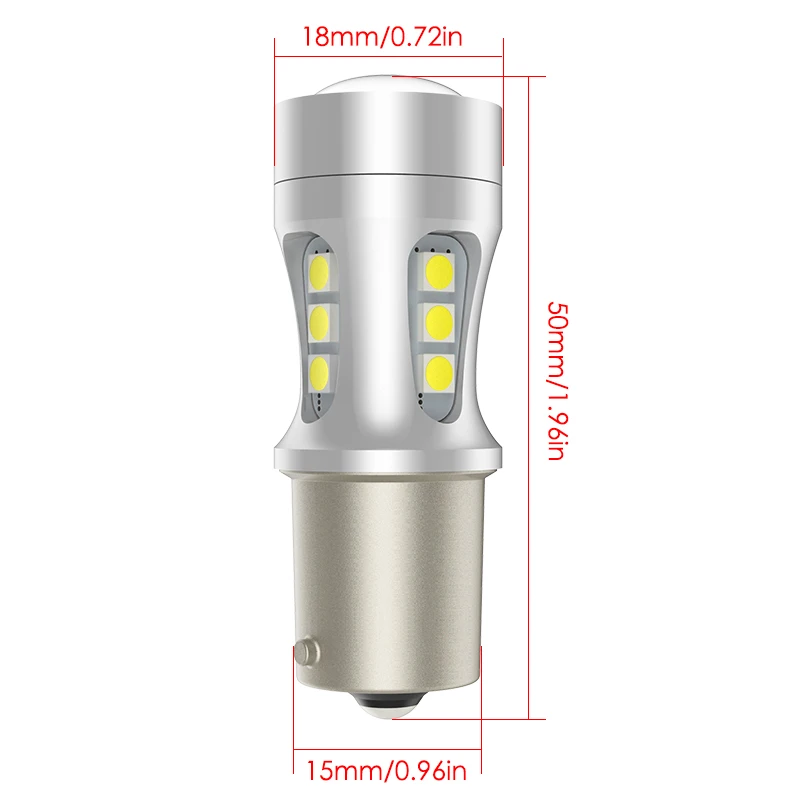 1156 светодиодный лампы 3030 18SMD Canbus BAU15S PY21W BA15S P21W светодиодный светильник для автомобилей указатели поворота белый желтый красный освещения 12V 24V