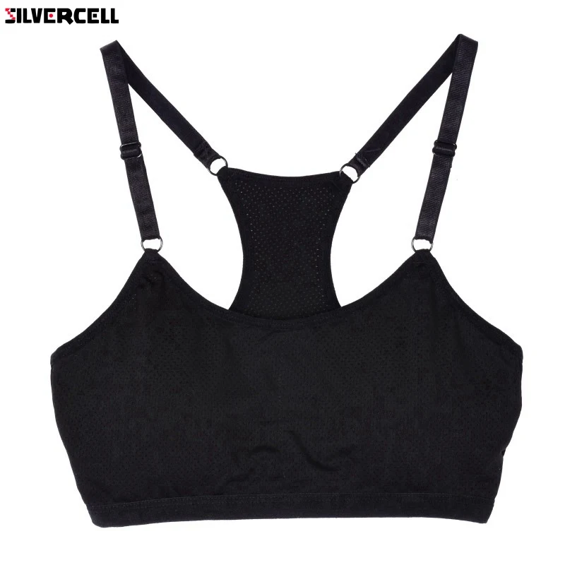 

Fitness Bra Women Vest Crop Top Padded Bras Shakeproof Wirefree Underwear Push Up Bra Top