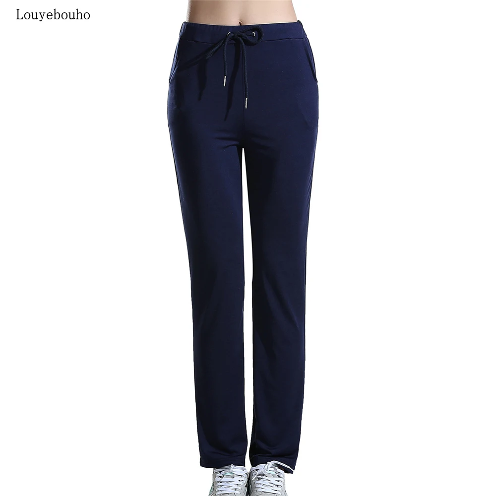 

2019 Women Elastic Sport Fitness Pants Gym Running Jogging Trousers Solid Color Workout Pencil Pants Casual Slim Stretch Capris
