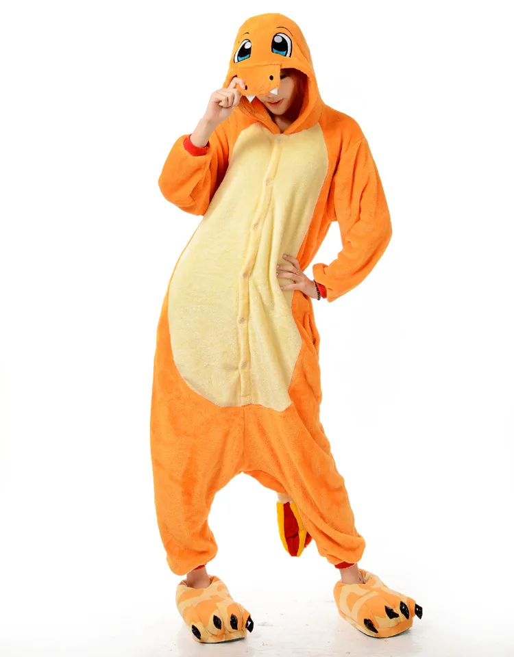 

2017 Animal Adult Unisex Small Fire Dragon Onesie Set Sleepsuit Sleepwear Pyjamas Cosplay Halloween Party Costume