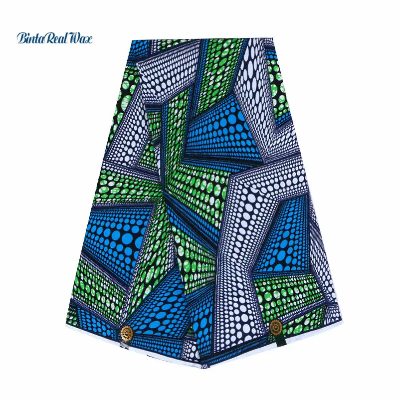 

100% Cotton African Wax Prints Fabric bintareal wax Hollandais Wax African Fabric For Women Dress Ankara Sewing Fabric 24FS1127