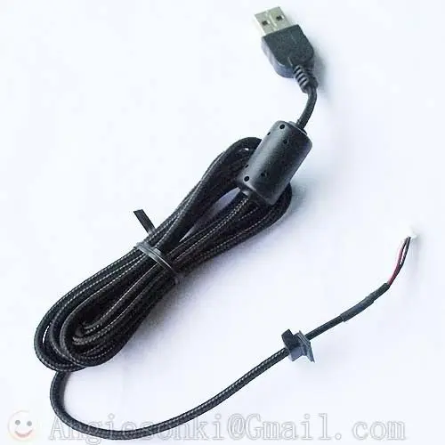 1 предмет; Новинка; Высокое качество USB кабель с нейлоновой оплеткой Мышь USB кабель/mosue производственная линия/Оборудование для провод мыши для короче спереди и длиннее сзади). gitech G9X G9 Мышь