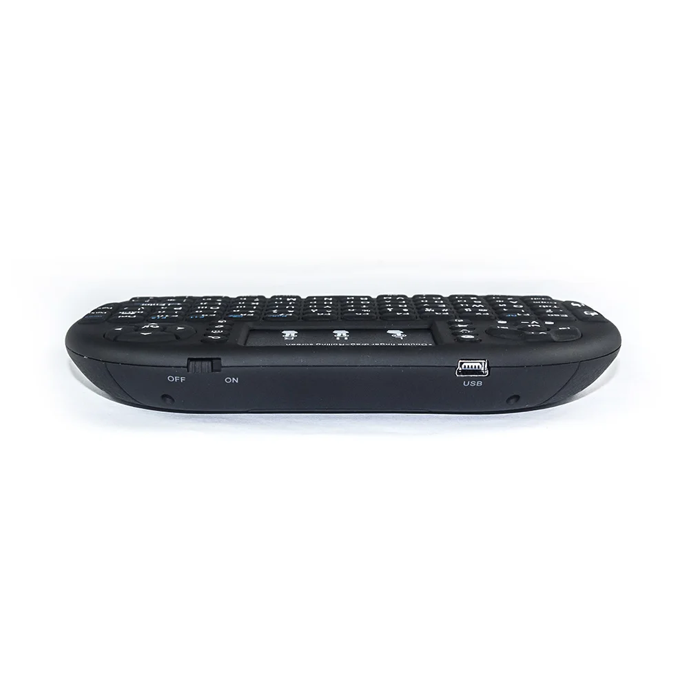 Koop Backlit Toetsenbord Mini Rii i8 + 2.4Ghz Draadloze Air Mouse Engels Hebreeuws Russisch Spaans Toetsenbord Afstandsbediening voor TV BOX PC
