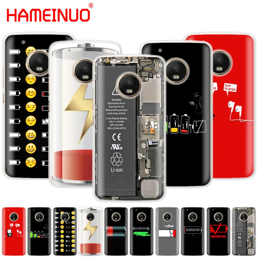 HAMEINUO Battery Life Cycle Funny Clear case phone cover