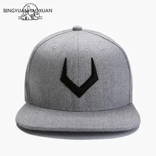 BINGYUANHAOXUAN, Высококачественная серая Шерстяная кепка, Снэпбэк, 3D пирсинг, вышивка, хип-хоп кепка, плоская бейсболка для взрослых