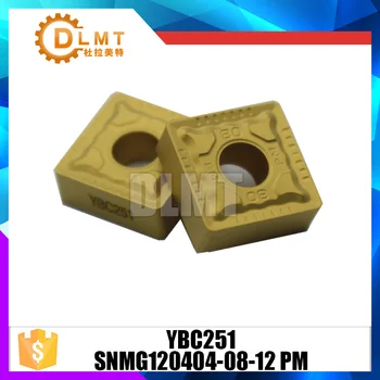 

10PCS/SET SNMG120404-08-12 PM YBC251 CNC Turning tool part cutter Carbide Inserts tools blade