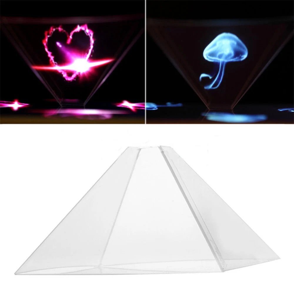 

1PC Universal 3D Mobile Phones Hologram Pyramid Display Projector Video Stand for Smart Mobile Phone Accessories