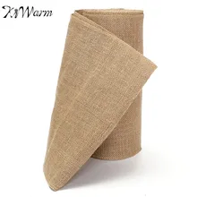 KiWarm винтажная джутовая рулон из джута мешковины настольная дорожка Свадебная вечеринка деревенский стул Декор домашний праздник Рождественский Декор 30 см x 10 м