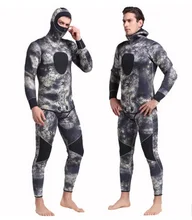 5MM Neoprene For Men Spearfishing Wet Suit Surf Diving Equipment Split Suits Men Warm SnorkelingRash Guard Scuba Diving Swimwear