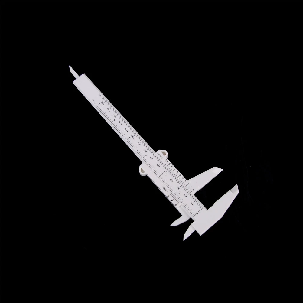 Hot 6Inch 150mm Plastic Ruler Sliding Gauge Vernier Caliper Jewelry Measuring US