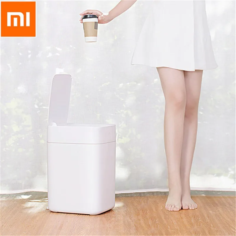 

Xiaomi Youpin Intelligent Induction Automatic Motion Sensor Trash Bin Can Smart For Home Office Hotel Health Environmental 15.5L