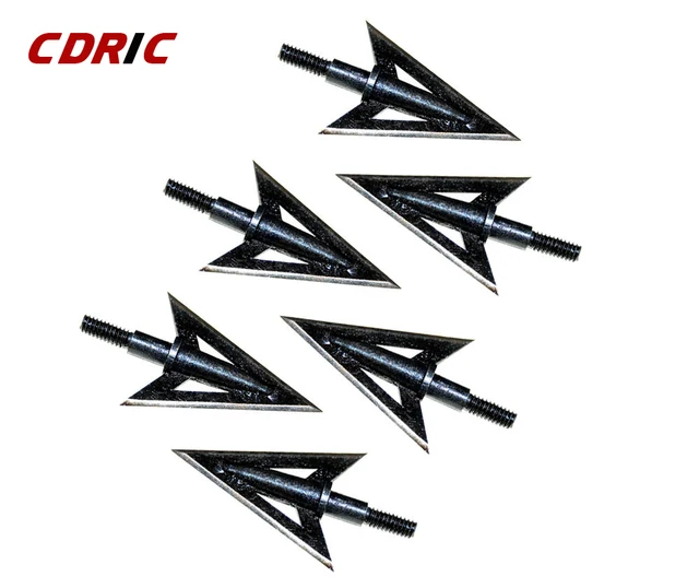 US $9.49 6/12pcs Black Fishing Fish Broadhead Arrowhead Fixed Blade Barbed Tips Hunting Points The Best