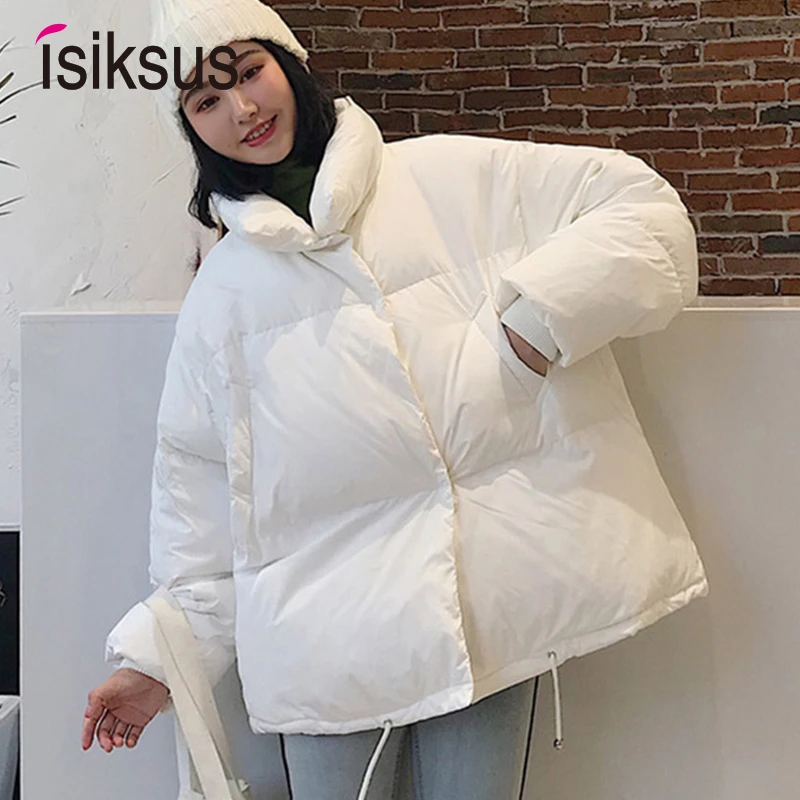 Isiksus короткая осенне-зимняя куртка женская зимняя толстая пуховая парка женские куртки пальто с подкладкой повседневное пальто для женщин WP035