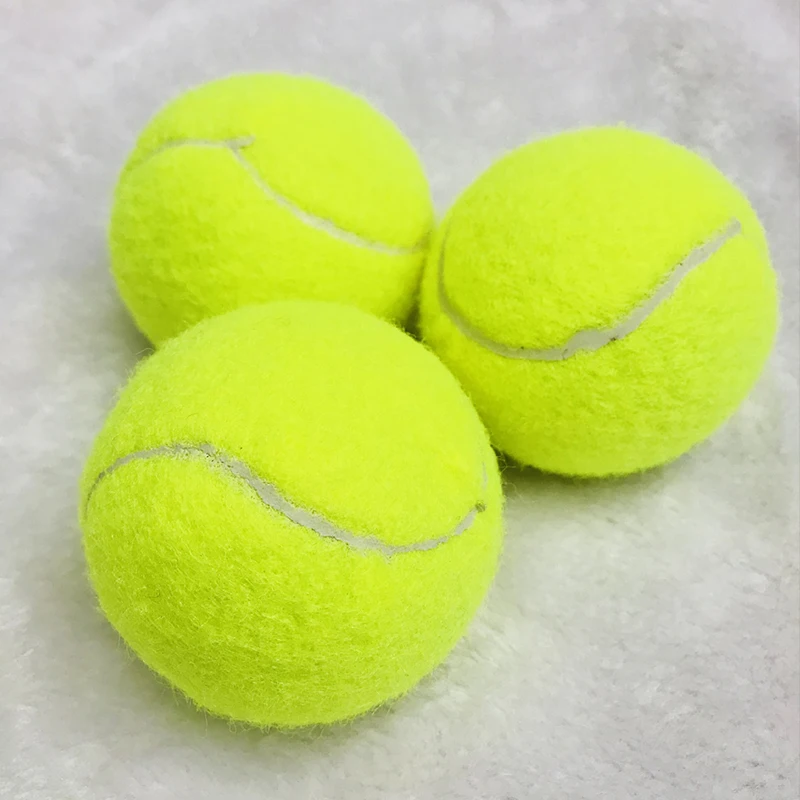 3 PCS Professional High Elasticity Training Tennis Balls Cricket Rubber Tenis Ball Competition Practice Tennisballen Exercises