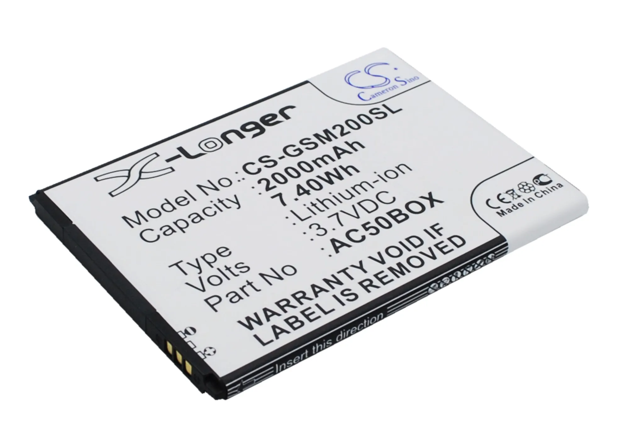 Высококачественный аккумулятор Cameron Sino 2000 мАч AC500BNE AC50BOX для Archos 50 platidium 50b скорости