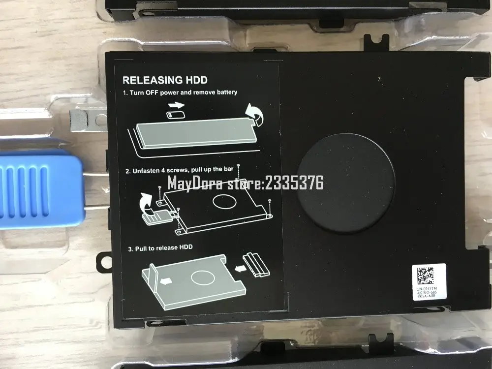 Новые оригинальные детали для ноутбука Dell Precision 7510 7520 жесткий диск HDD Caddy Bracket 0745TM