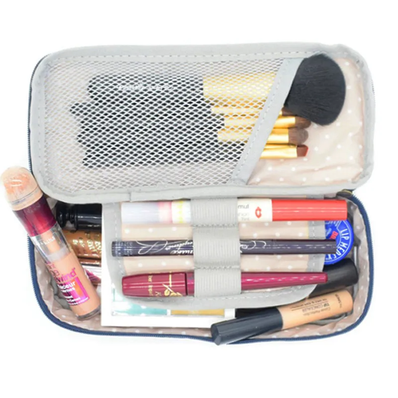 Горячая-пенал, ручка сумка для макияжа коробка на молнии офисный Органайзер розовый цветочный