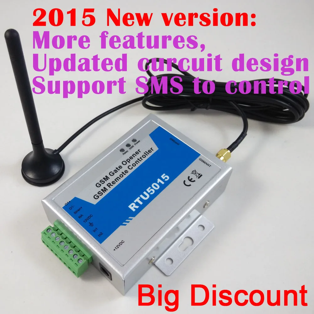 

Free shipping WAFER Designed 2015 version RTU5015 gsm gate opener / RTU 5015 remote gate controller