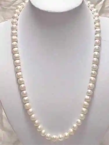 

Free shipping >>>>>Charming! 8-9mm Natural White Akoya Cultured Pearl Necklace