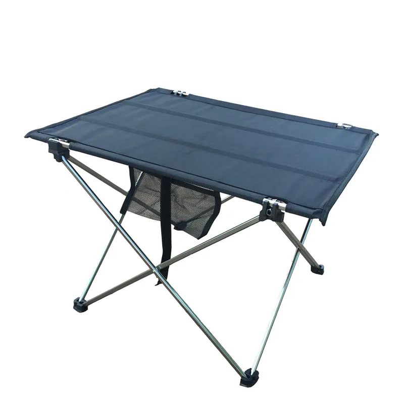 Открытый складной столик для кемпинга с алюминиевым сплавом Настольный водонепроницаемый ультра-светильник прочный складной стол для пикника и кемпинга - Цвет: Silver Big
