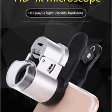 Внешний объектив для мобильного телефона Mini 66 раз микроскоп для мобильного телефона объектив с многослойным покрытием оптический стеклянный объектив для телефона iPhone Android