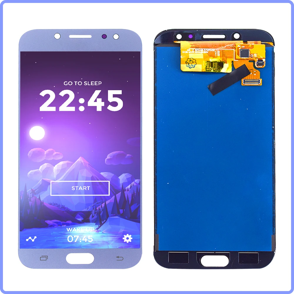 Регулируемый для Samsung J730 ЖК-дисплей сенсорный датчик экрана в сборе Galaxy J7 Pro 2017 J730F