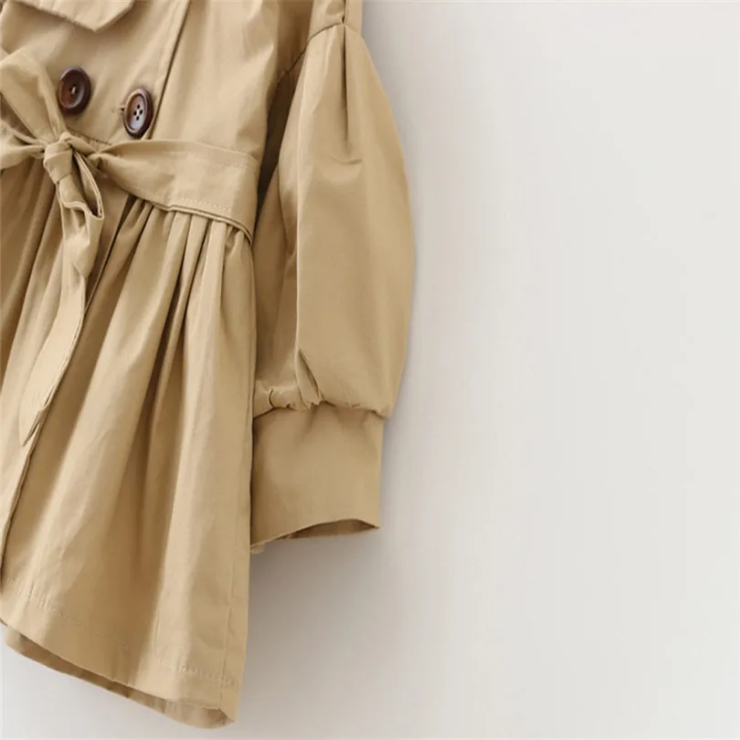 2019 new cute Toddler Infant Baby Boys Girls Solid Belt Bottons Trench Wind Coat Tops Outfits fashion design  (14)