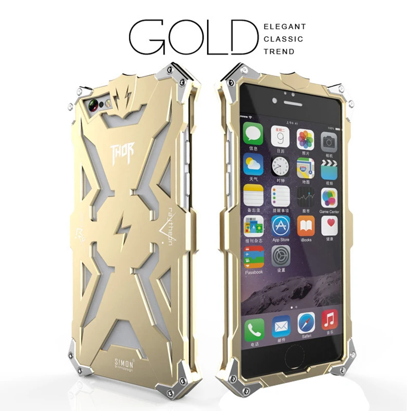 

Aluminum Case For IPhone 7 Plus 6 6S 5 5C 5S SE Shockproof Thor Metal Tough Armor Back Case Cover