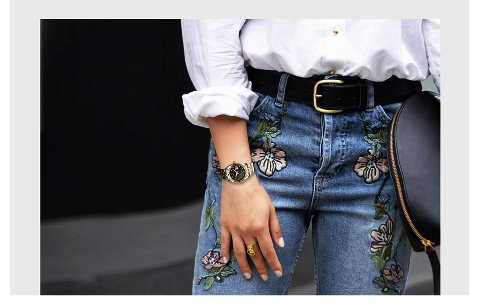 CHENXI женское платье часы золотые нержавеющая сталь наручные часы дамы Стразы модные кварцевые часы Relogio Feminino