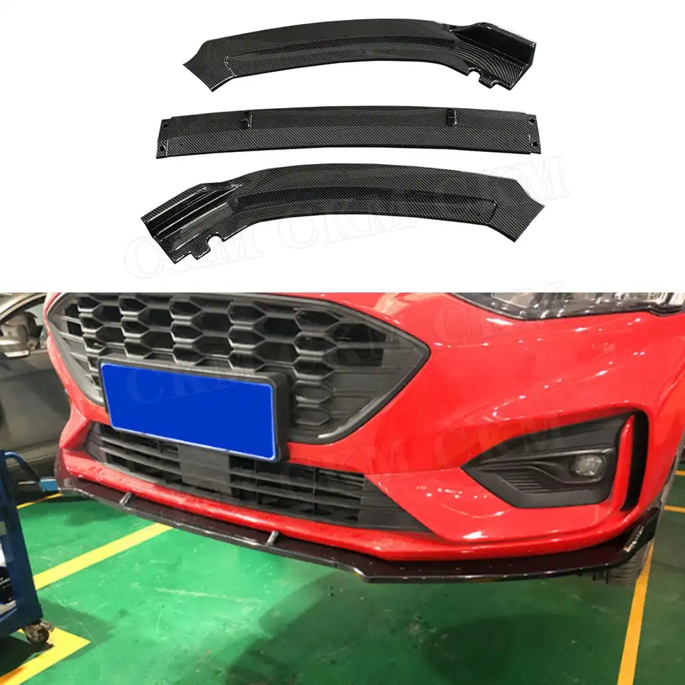 3 個フロントバンパーリップスポイラースプリッターフォードフォーカス 19 ヘッドあごシャベルリッププロテクター車のスタイリング バンパー Aliexpress