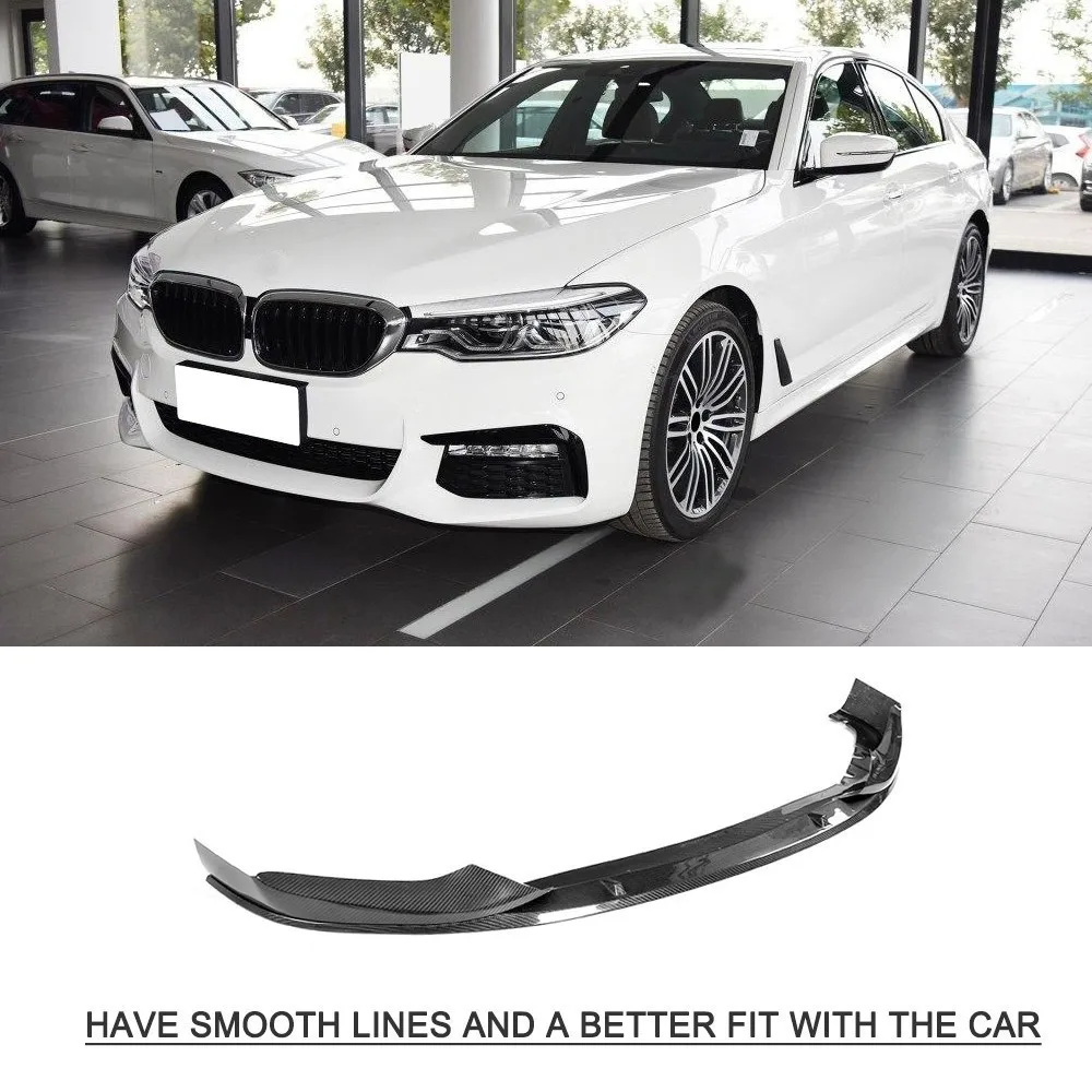 Спойлер переднего бампера из углеродного волокна для BMW 5 series G30 G31 G38 520i 530i 540i M sport