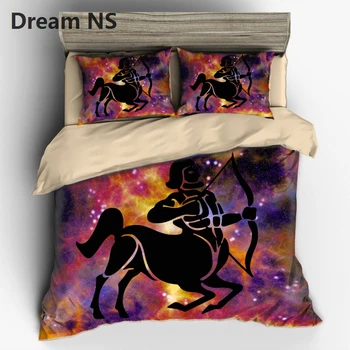 

AHSNME 12 Constellation Sagittarius Bedding Set Chic Design Bedspreads Australia Duvet Cover US EU AU Size King Bed set
