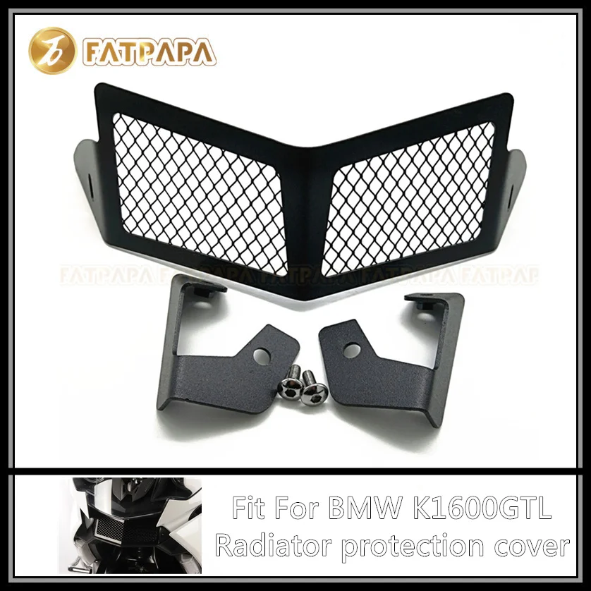 

Motorcycle Accessories aluminum Stainless Oil Cooler Protective Cover for BMW K1600GT K1600GTL K1600 GT GTL