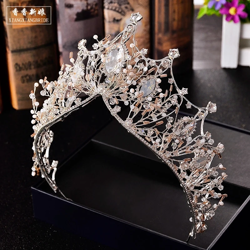 

ThyWay Vintage Crystal Bride Bridal Wedding Hair Head Band Wear Rhinestone Jewelry Headdress Headband Tiara Coronal Big