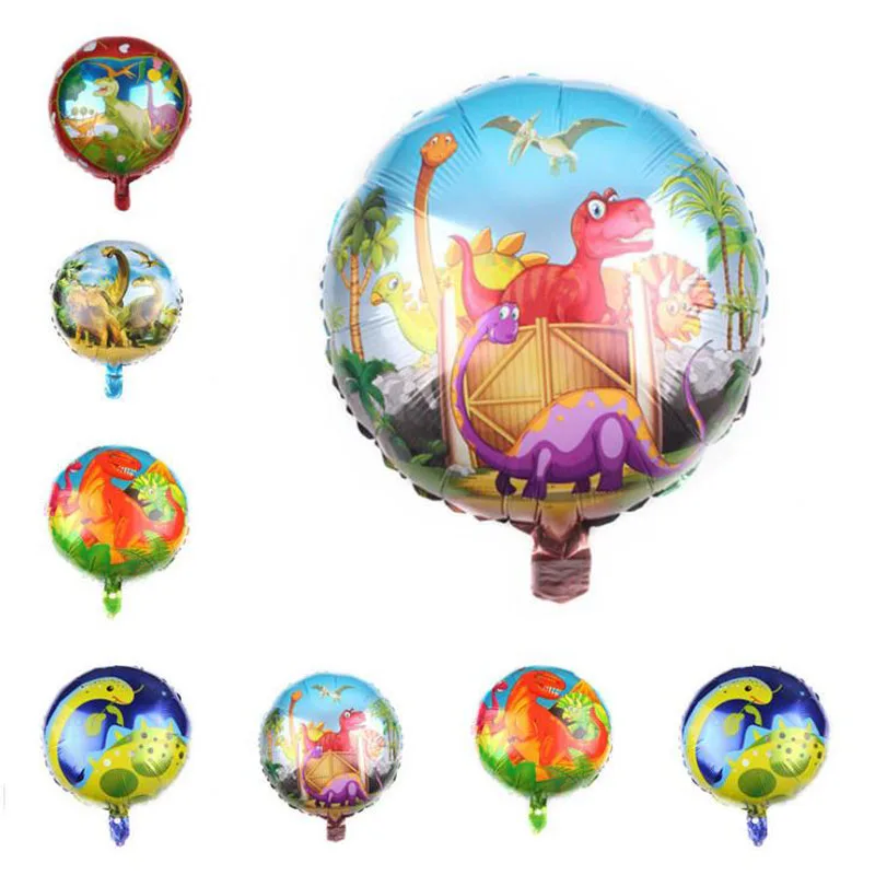 

10 Pcs/set Cartoon 18inch Dinosaur Balloons Foil Helium Balloon Children Birthday Party Supplies Toys Gifts Decoration Supplies