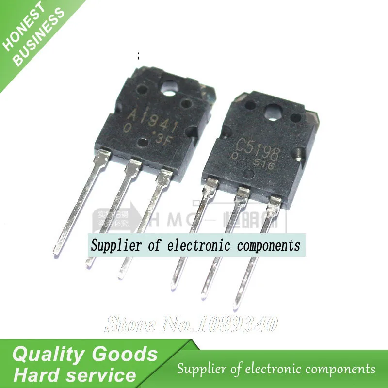 

4PCS 2SA1941 2SC5198 2pcs A1941 + 2pcs C5198 TO-3P audio dedicated amplifier for the tube New Original