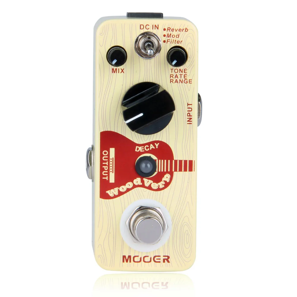 Mooer WoodVerb акустическая гитара педаль с эффектами реверберации полностью