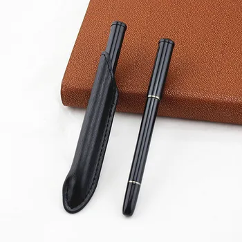 

Fine Iraurita Nib Full metal fountain pen 0.5mm ink pens dolma kalem Caneta tinteiro Stationery Business Leather pens bag