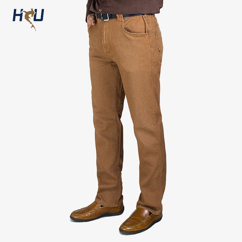 Mens Big Size Pants:Autumn Five Color Slim Fit Plus Size