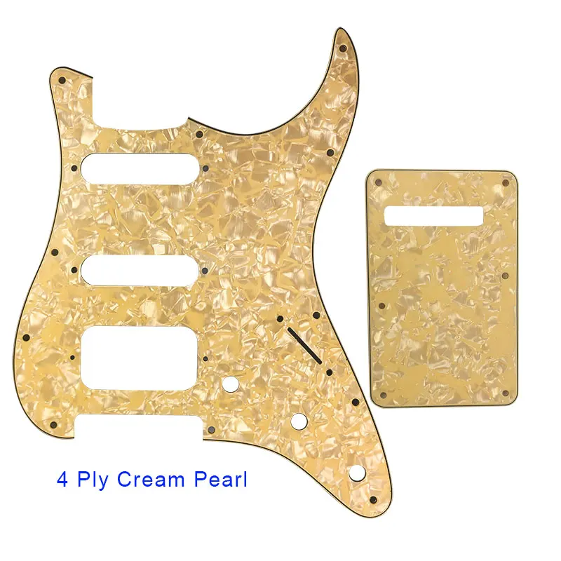 Аксессуары для гитары Pleroo Pickguard с задней пластиной и 11 винтами крыла Stratocaster