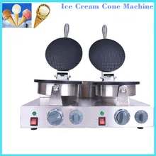 1PC High quality Electric Non-Stick double plate ice cream cone baker, 110V or 220v Ice cream cone making machine 2600W