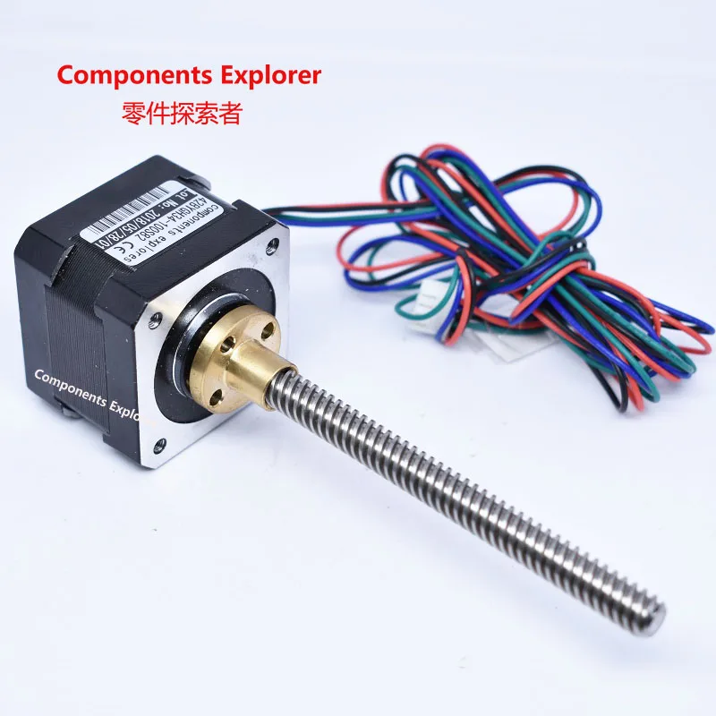 Nema17 42BYGH34 100S 100 мм T8 * 8 винтовой стержень линейный шаговый двигатель свинцово