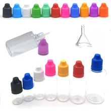 5 шт. 3/5/10/15/20/30/50/100 прозрачная ПЭТ-Пластик бутылки Пустые Квадратные сок глаз жидкий флакон-капельница бутылки с воронкой