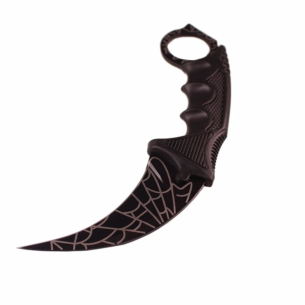 CS Cold csgo Karambit нож с фиксированным лезвием нож счетчика удара острый из нержавеющей стали походные охотничьи ножи для выживания с крышкой