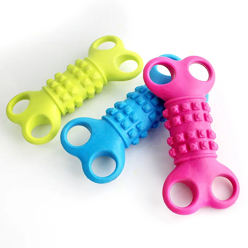 Dog's Toys Pet Traning TPR Natural Rubber Dog Toy Resistance To Bite Molar Pet Puppy Toys Than